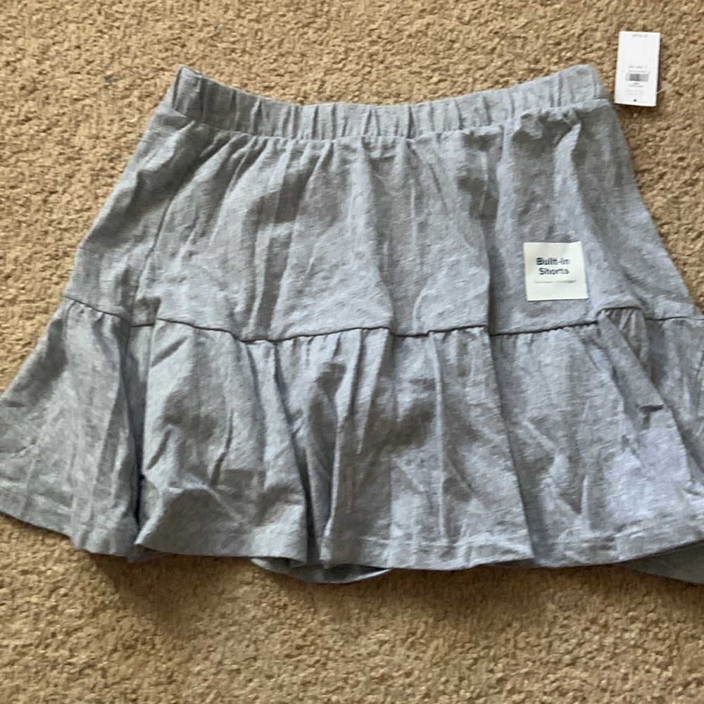 Skirt, grey, shorts underneath